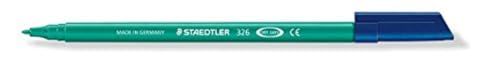 STAEDTLER 326-5 viltstiften Noris Club, circa 1,0 mm, uitwasbaar, 10 stuks in kartonnen etui, groen