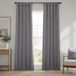 HPD Half Price Drapes Imitatielinnen verduisterende gordijnen, voor slaapkamer en woonkamer, woondecoratie, 274,32 cm lang (1 paneel), 127 x 274,32 cm (b x l), grijs (Blazer Grey)