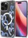 Spigen Ultra Hybrid MagFit - Hoesje Geschikt voor Apple iPhone 16 Pro Max - Compatibel met MagSafe - Back Cover Hearts Denim