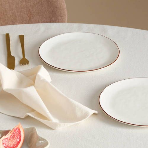 NOUS Living Edge ontbijtbord (Ø22 cm) (set van 2)