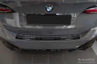 Zwart-Chroom BMW Zwart-Chroom RVS Achterbumperprotector passend voor BMW 2-Serie U06 Active Tourer M-Pakket 2021- 'Ribs'