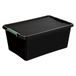 5five - plastic doos 40l "clip n box" zwart