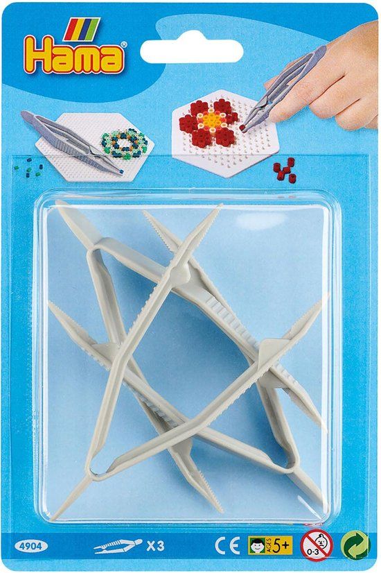 Hama Strijkkralen Pincet - Grijs - 3 stuks