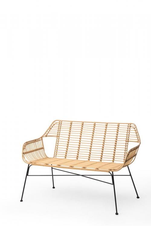 Stapelbare Bank Palm - Beige - 72 x 127 x 83 cm