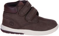 Timberland Mid Hook & Loop Boot Dark Brown Nubuck Kinderen Unisex