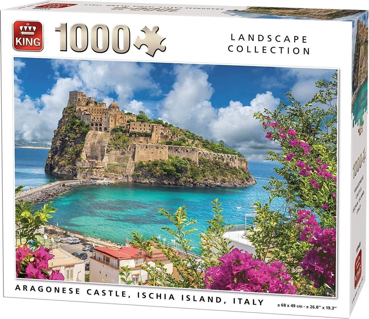 King 55948 Argonese Castle Italië Jigsaw puzzel 1000-stuk, volledige kleur