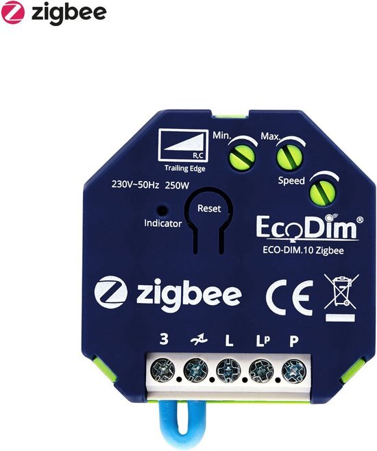 EcoDim Zigbee dimmer module 0-250W | Fase afsnijding (RC) | DIM.10