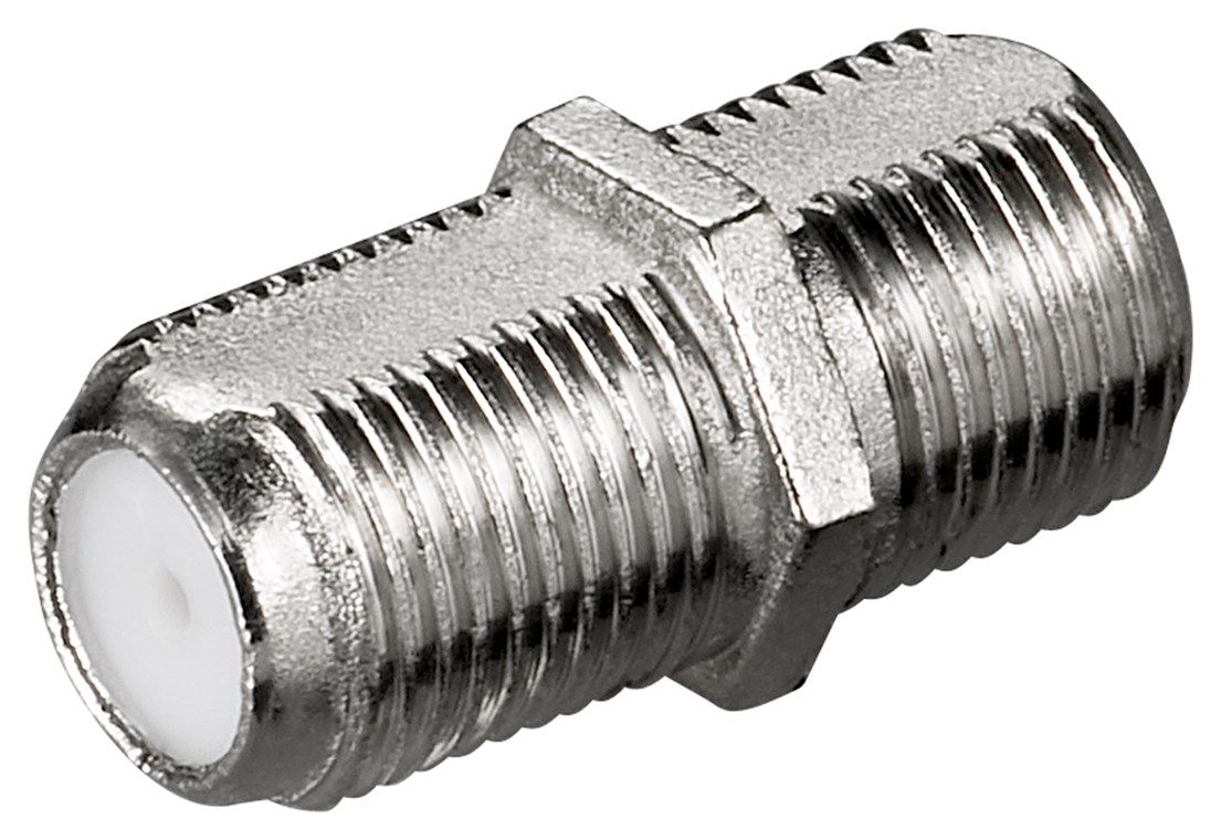 Goobay 11372 - F Connector - Male to Male - Silver