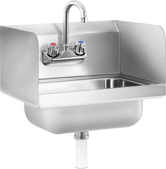 Royal Catering Commerciële handwasbak - RVS - Incl. Armatuur
