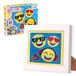 CRAZE DIAMONDZ Starterset Funny Face - Diamond Painting Kinderen EMOJI Sjabloon, DIY Diamant Schilderij Kinderen Knutselset, 15 x 15 cm