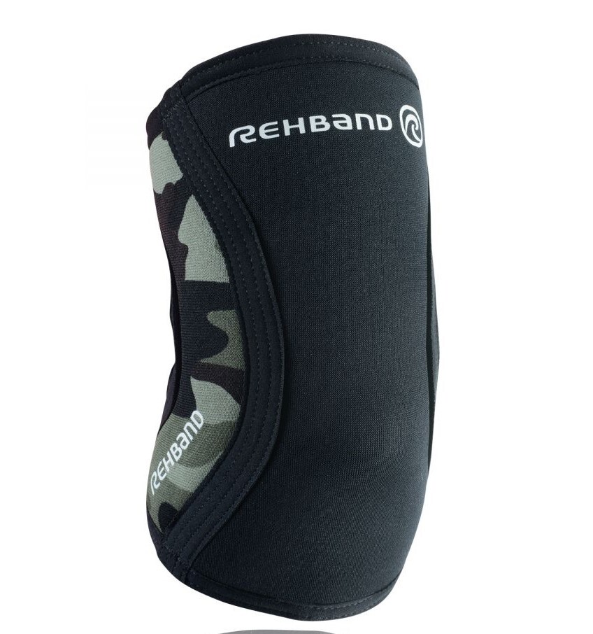 Rehband Elleboogbrace RX 5MM - Black/Camo - M