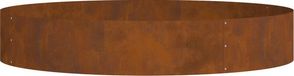 vidaXL Plantenring Roestig 120 x 120 x 20 cm Weervast Staal