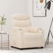 Maison Exclusive fauteuil de relaxation, crème, revêtement en tissu