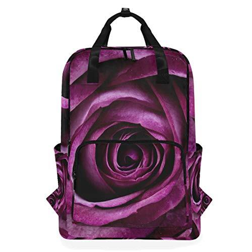 MONTOJ Travel Rugzak Violet Paars Rose Plant School Rugzak