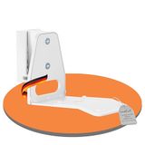 PureMounts Luidsprekerhouder voor Sonos Era 300, luidspreker wandhouder met kabelmanagement, draaibaar +/-45°, 3kg draagkracht, wit