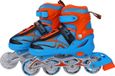 Endless EL1027 Verstelbare Inline Skates voor Volwassenen & Tieners | Maat 39–43 EU | Aluminium Chassis | 70 mm PU Wielen met Alle Flash Wielen | ABEC 7 Lagers | Comfortabele In-Outdoor Skeelers voor Fitness & Recreatie | Blauw/Oranje