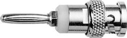 Telegärtner J01008A0628 Adaptateur BNC-connecteur - Connecteur banane 4 mm Argent