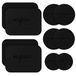 volport Set de plaques métalliques pour support de téléphone portable de voiture magnétique - 10 pièces - Noir