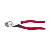 Klein Tools D243-8 tang, gemaakt in de VS, diagonale snijtang met draadstripgaten, ontwerp met hoge hefboomwerking, 8 inch