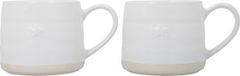 Mikasa Cosy Mugs Set van 2 Mokken Keramiek Wit 380 ml