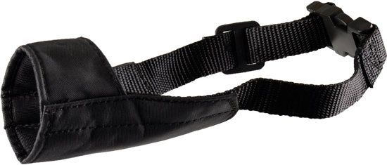 FLAMINGO Hondenmuilband Nylon - L - Zwart