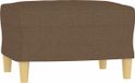 vidaXL Voetenbank 60x50x41 cm stof bruin
