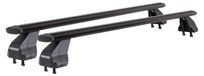 Menabo Omega Plus Zwart | Porte-coffre de toit Citroën - C4 2004-2010 - Aluminium - Longueur 112 cm - Capacité de charge 75 kg - 2 pièces