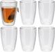 Excellent Houseware Dubbelwandige Koffieglazen - 6 Stuks - 350 ml