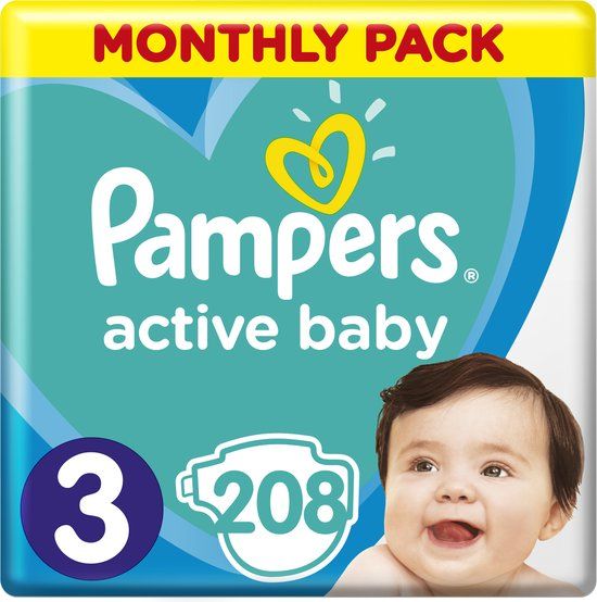 Pampers Maandbox Maat 3 - 208 luiers