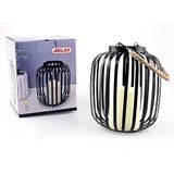 Decoratieve Bol Decoratieve Zwarte Lantaarn met Batterij Operated Candle