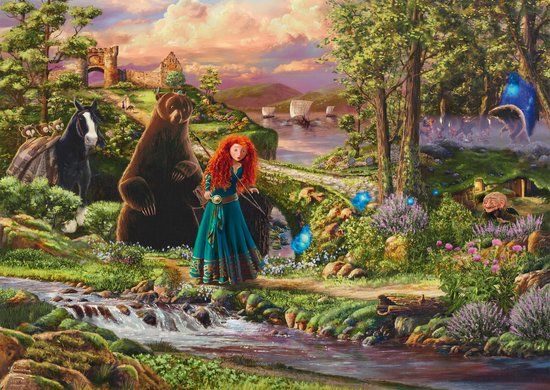 Schmidt puzzel Disney Brave Merida 1000 stukjes cartoon film.