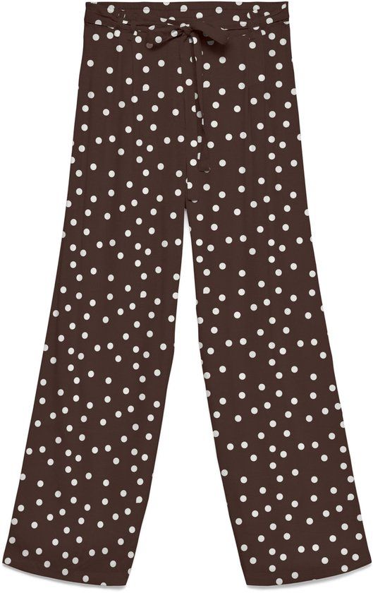 VERO MODA VMELISA NW WIDE TIE PANT WVN Dames Leggings Chocolate Martini