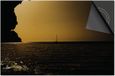Dietrix Inductie Beschermer - 83x51.5cm - Black en Gold - Gouden Zee Zeilschip