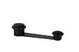 I-152DUAL EVI-beslag I-152DUAL Deurstopper met draaibare houder, messing, kleefbevestiging of met schroef + pluggen, voor deuren tot 70 mm dik (zwarte lak, zwart rubber)