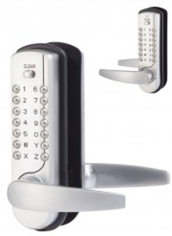 Maasland Mechanisch codeslot mat zilver NK7500 (binnendeur