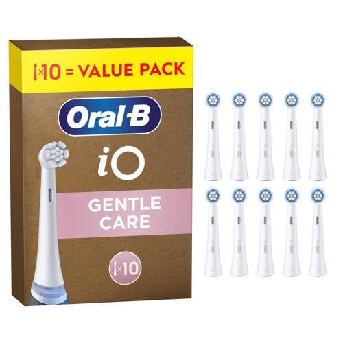 Oral-B iO Zachte reiniging, originele opzetborstels/ronde borstelkoppen voor elektrische Oral-B iO tandenborstels, schuine borstelharen voor geavanceerde plakverwijdering, zachtste borstelkop