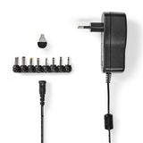 Nedis Universele AC-Stroomadapter - 18 W - 3-12V DC - 1.10m - 1.5A - 8 Pluggen - Zwart