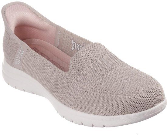 Skechers Slip-Ins On-The-Go Flex Taupe - Women's Casual Shoes - Taupe - Size 36
