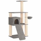 vidaXL Arbre à chat sisal gris clair 173 cm