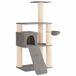 vidaXL Kattentoren met sisal krabpalen Lichtgrijs 173 cm