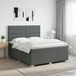 Maison Exclusive - Lit boxspring avec matelas gris foncé 140 x 190 cm tissu
