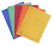 Exacompta 39990E - Doos van 25 gelamineerde glanskartonnen snelhechtmappen Iderama® 355 g/m² - FSC® gecertificeerd - Afmetingen: 24 x 32 cm voor A4-documenten - 5 geassorteerde kleuren