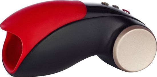 Fun Factory COBRA LIBRE II Pocket Masturbator - Black/Red Silicone