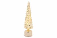 Cosy Billiet Vanlaere NV Lamp Led Tree Turning Goud 11x11xh39cm G Las Excl 3 Aa Batt