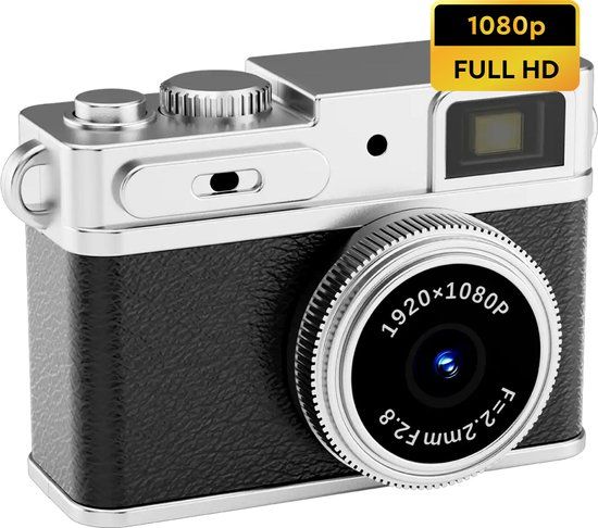 Denver DMC-1203B digitale camera Compactcamera 12 MP CMOS 1920 x 1080 Pixels Zwart, Zilver