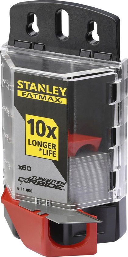 STANLEY Carbide Reservemessen (50 stuks) - Geel