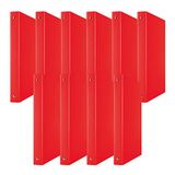 DONAU 3733001PL-04 Ringband, rood, 4-O-ringmechanisme, 20 mm, DIN A4, van karton/kunststof, van 1,9 mm dik karton met eco-PP 100µ, verpakking van 10 stuks