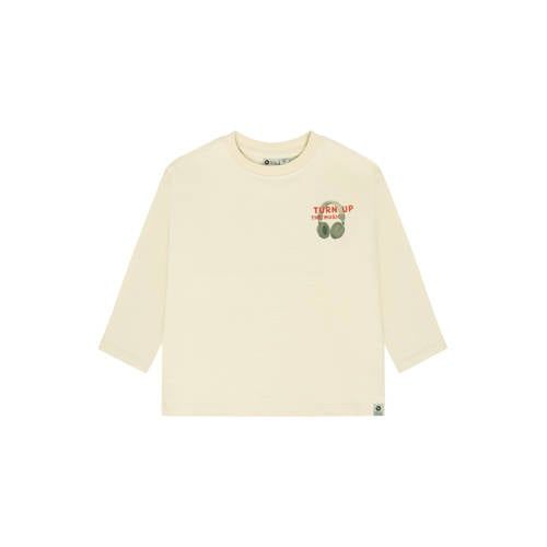 Daily7 Longsleeve met Backprint - Beige