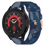 Wigento Samsung Geweven Nylon Band voor Galaxy Watch 6, 5, 4, Normal, Pro, Classic
