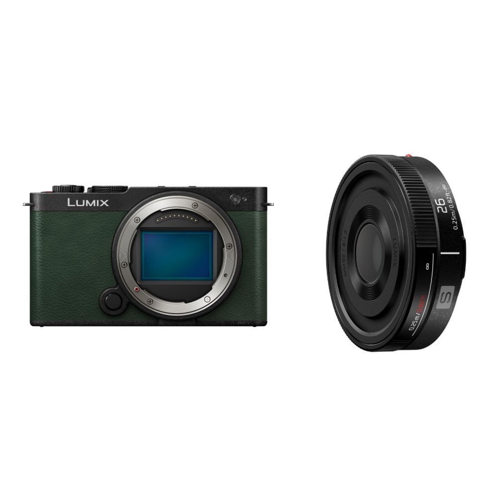 Panasonic Lumix S9 Body Dark Olive + Lumix S 26mm F/8 Manual Focus